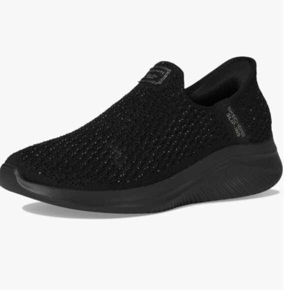 NWT Size 11 Skechers Martha Stewart Black Sparkly Slip Ins (ABBA) - Picture 1 of 15